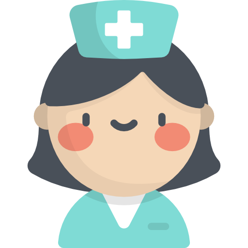 A picture of a woman in a nurse's uniform.