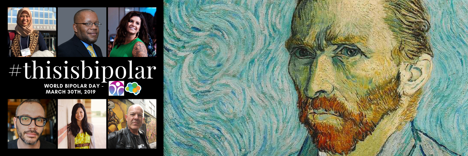 World Bipolar Day - a picture of Vincent Van Gough and others around the world.